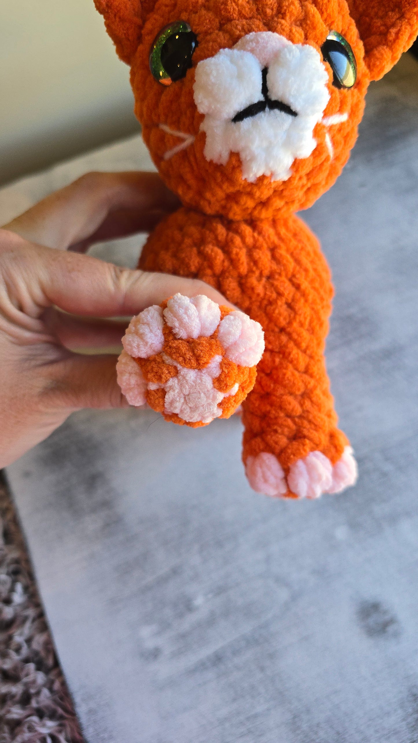 Crochet PATTERN: Standing Kitty - Siamese Tabby Solid Color Cat - Amigurumi Plushie