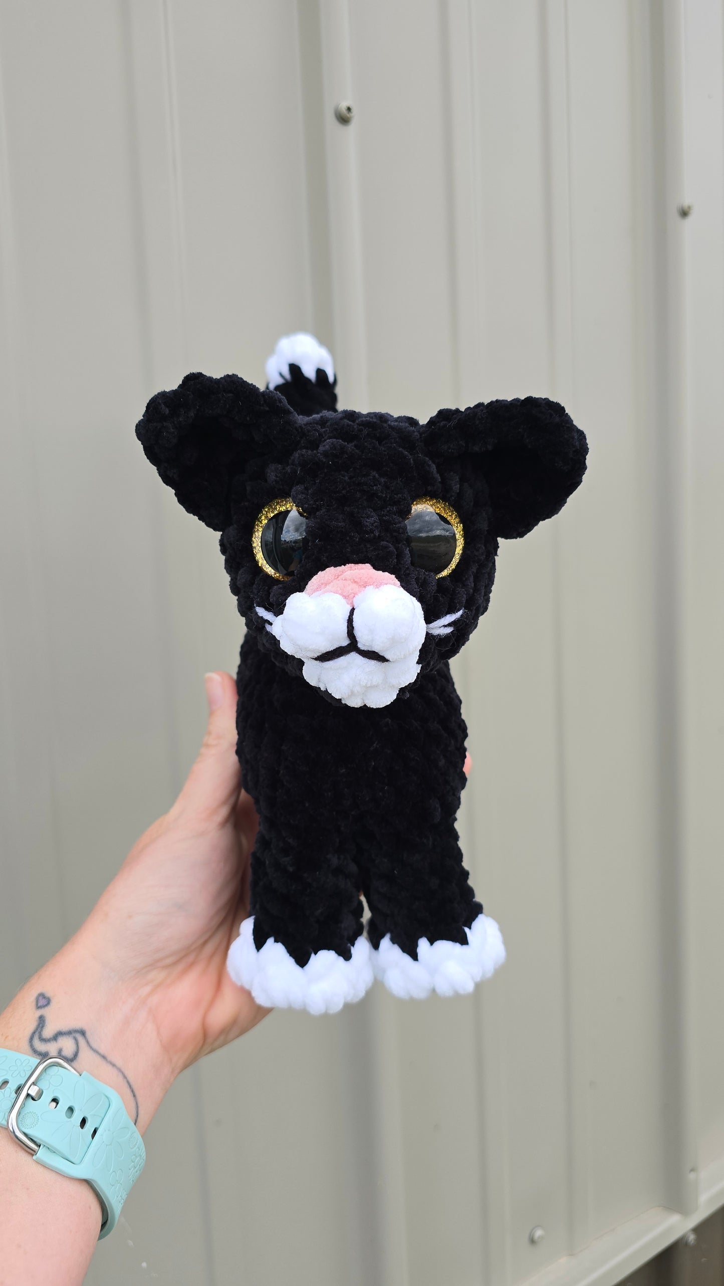Crochet PATTERN: Standing Kitty - Siamese Tabby Solid Color Cat - Amigurumi Plushie