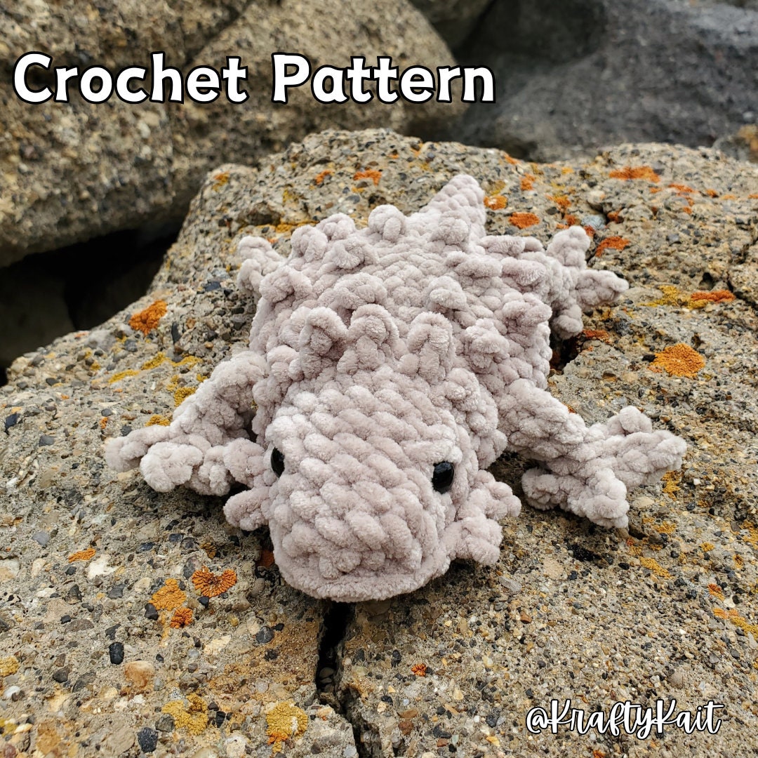 Crochet PATTERN: Low-Sew Horned Lizard - Horny Toad - Horned Frog