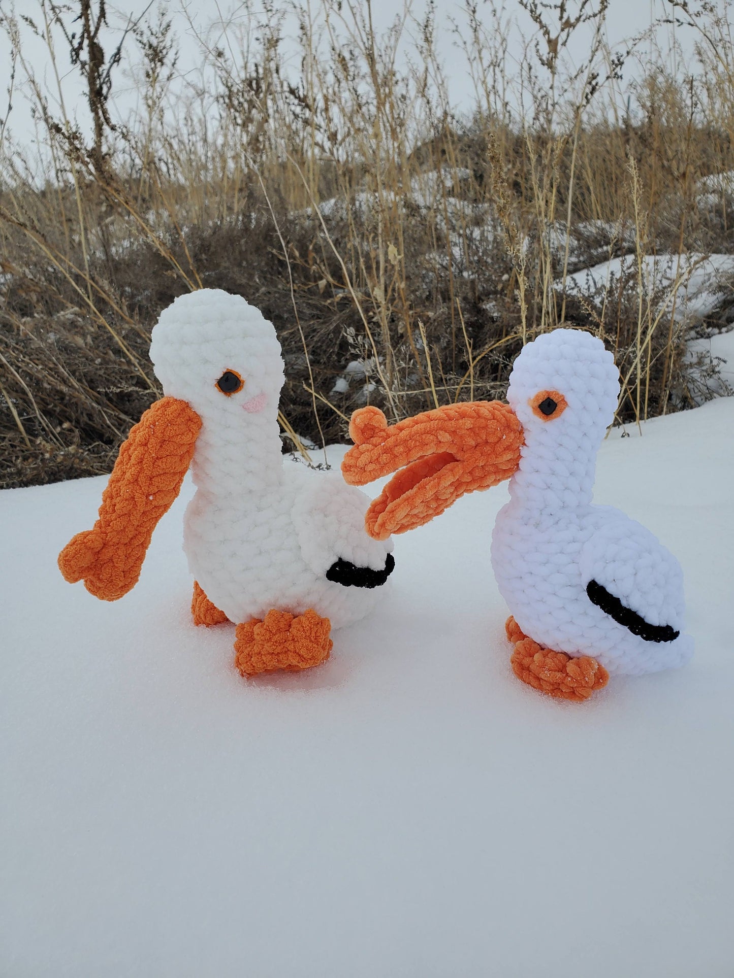 Crochet PATTERN: White Pelican Plushie